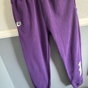 Purple Twitch Jogger Pants